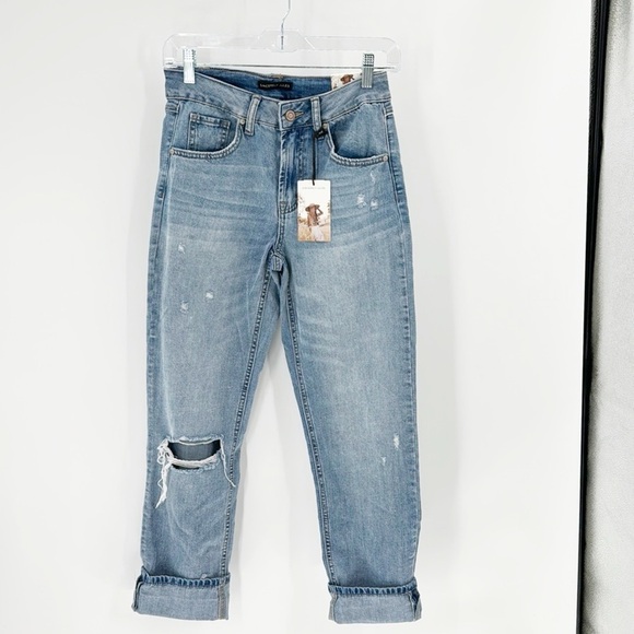 Sincerely Jules high rise dad jean distressed casual summer everyday Gypsy - Picture 1 of 7